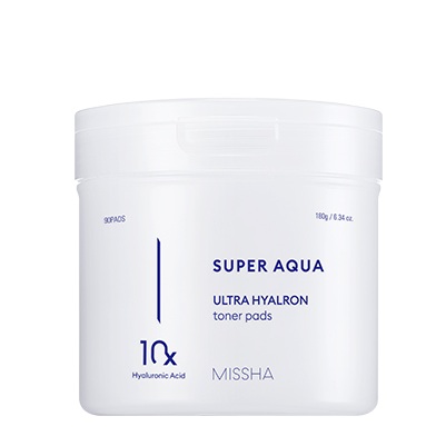 Missha Super Aqua Ultra Hyalron Toner Pad – Korean beauty care shop ...